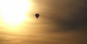 Částečné zatmění slunce balonem