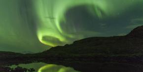 Arctic Light over the lake